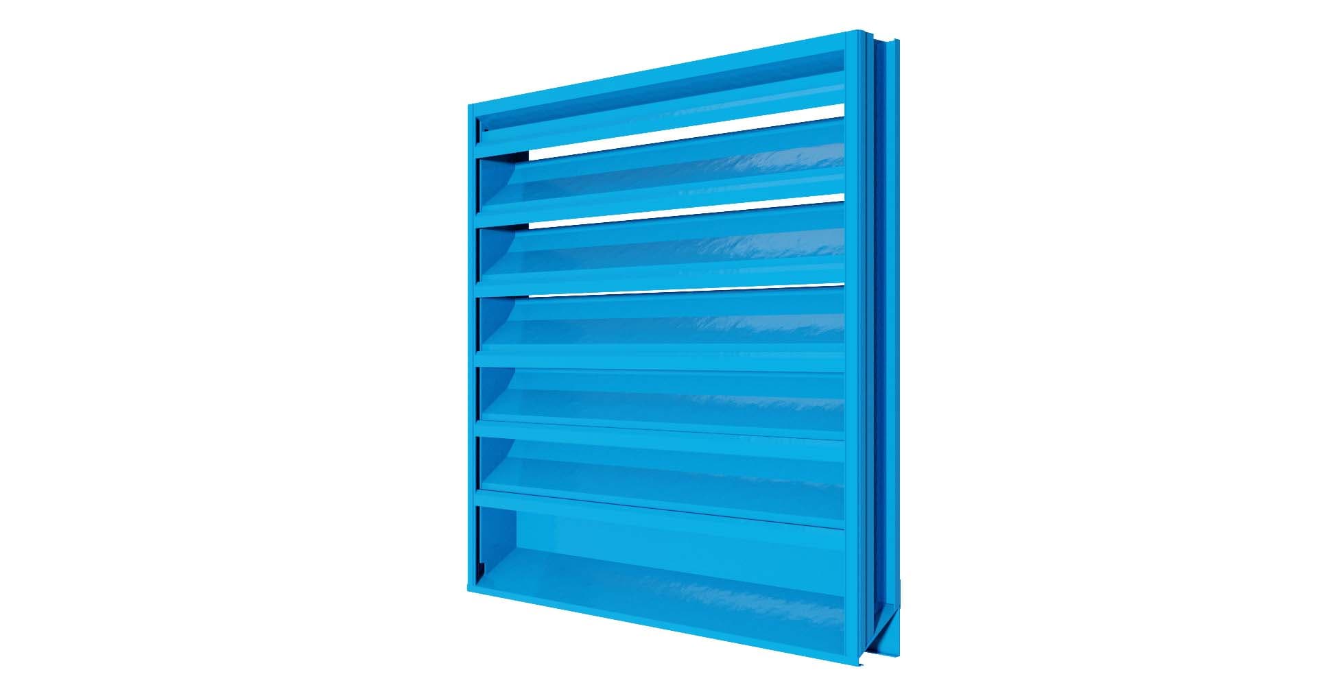 4375D Color Finish: Extruded Aluminum Stationary Louver