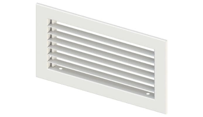 A1300 - Aluminum, 3-Cone Diffuser, Lay-In, 10 RD, 24x24