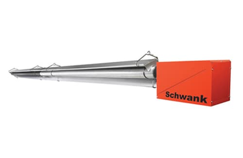 Schwank 2-Stage Tube Heater:  110/75,000 Btuh LP; 40 FT; USA