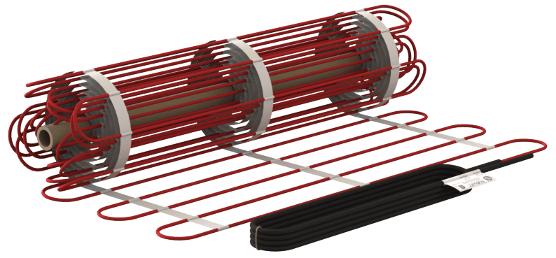 Ouellet OWS-T – 2000W (240V/1Ø) Floor Heating Cable for Snow Melting on Mat - 24in wide