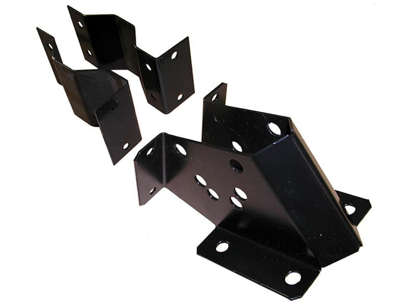 4” Pole Mount Assembly: Stainless steel